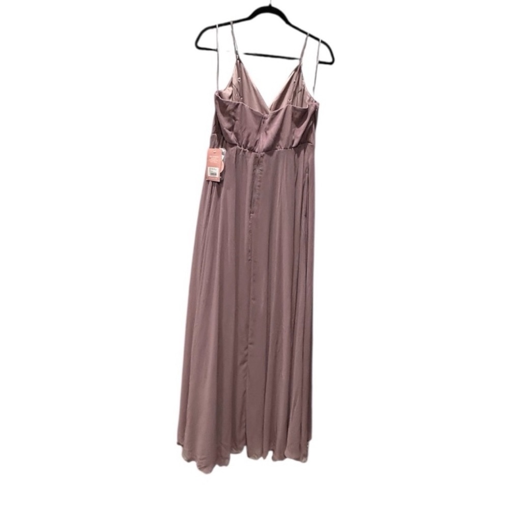 Birdy Grey Kaia Dress Chiffon Dark Mauve XXL NEW NWT Bridesmaid Wedding - Picture 4 of 5